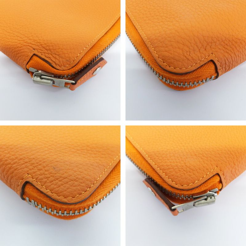 Hermes E-zip Tablet Case Togo Orange R Stamp Manufactured — view 4