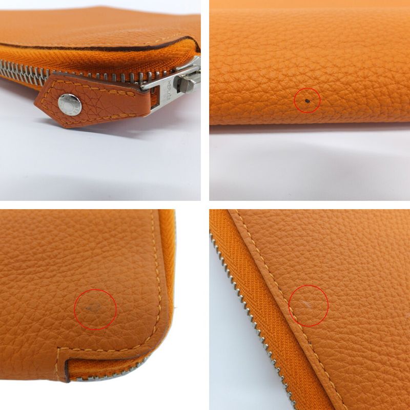 Hermes E-zip Tablet Case Togo Orange R Stamp Manufactured — view 5