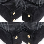 Chanel Wild Stitch Suede Black Shoulder Bag — view 4