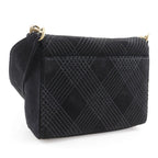 Chanel Wild Stitch Suede Black Shoulder Bag — view 3