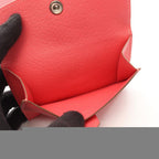 Hermes Card Case Bearn Mini Rose Azalea Leather — view 5