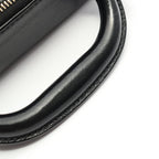 Chanel Shoulder Bag Quilted Top Handle Black Leather — view 9