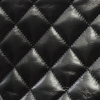 Chanel Shoulder Bag Quilted Top Handle Black Leather — view 8