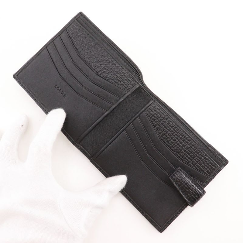 Loewe Billfold Calf Black Bifold Wallet — view 6