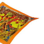 Hermes Scarf Pleated Silk Kuggor Tree Fashion Item — view 4