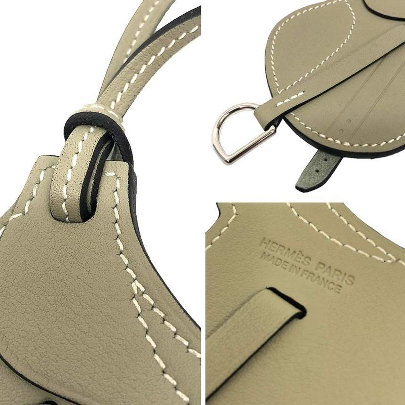 Hermes Bag Charm Paddock Sailor Sauge Swift Leather — view 3