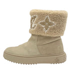 Louis Vuitton Snowdrop Line Monogram Boots Short Shoes Suede Beige Mouton — view 3