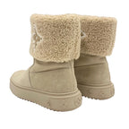 Louis Vuitton Snowdrop Line Monogram Boots Short Shoes Suede Beige Mouton — view 4