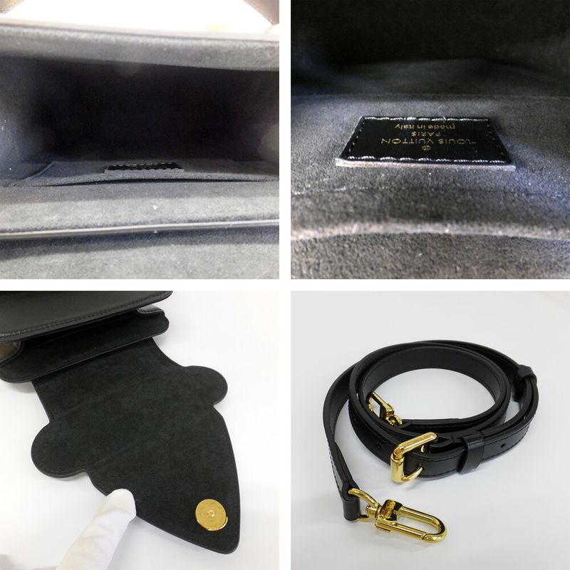 Louis Vuitton S Lock Bag Black Logo Shoulder — view 7