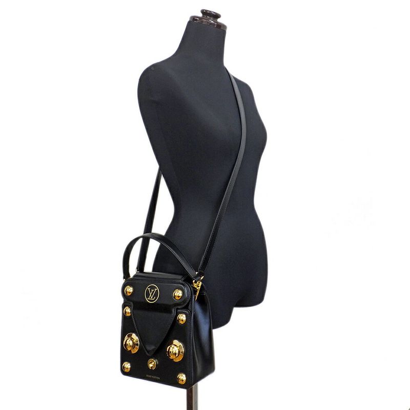 Louis Vuitton S Lock Bag Black Logo Shoulder — view 8
