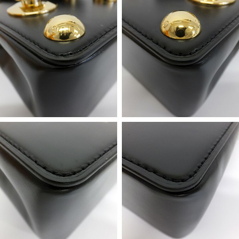 Louis Vuitton S Lock Bag Black Logo Shoulder — view 6