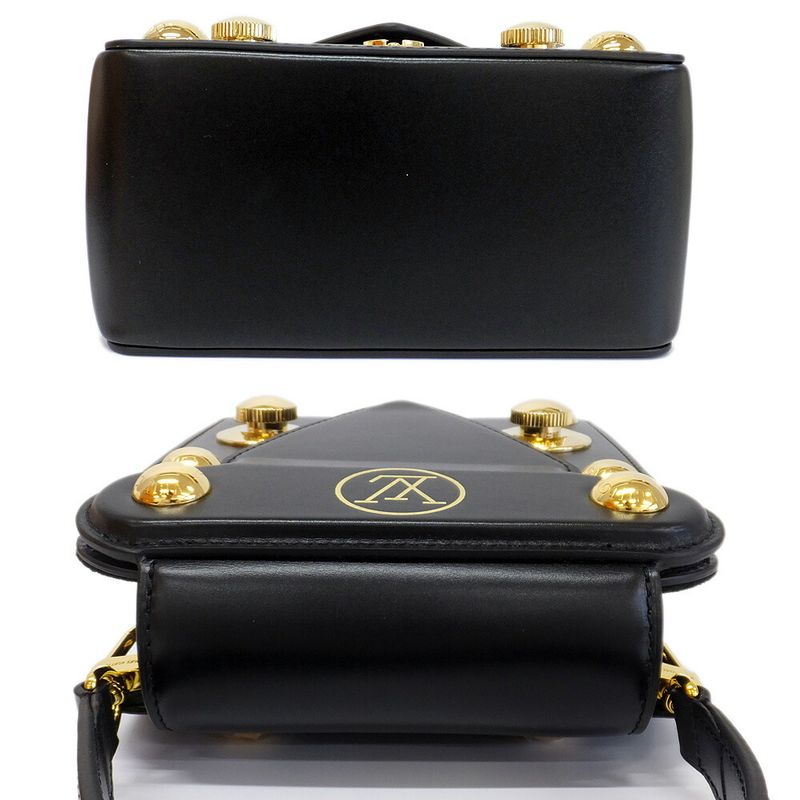 Louis Vuitton S Lock Bag Black Logo Shoulder — view 4