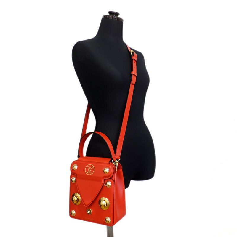 Louis Vuitton S Lock Bag Red Logo Shoulder — view 9