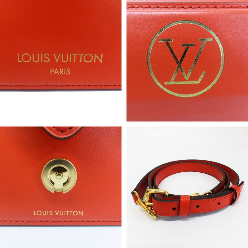 Louis Vuitton S Lock Bag Red Logo Shoulder — view 7
