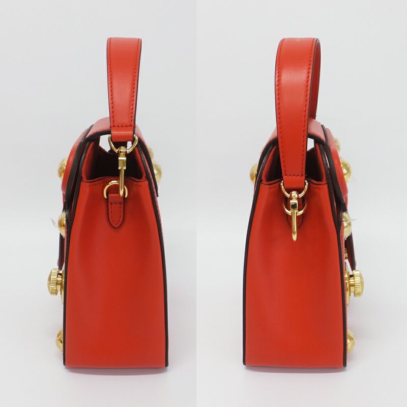 Louis Vuitton S Lock Bag Red Logo Shoulder — view 4