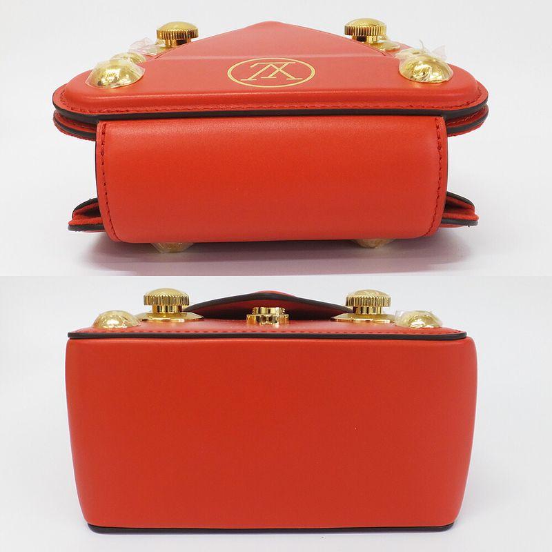 Louis Vuitton S Lock Bag Red Logo Shoulder — view 5