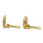 Christian Dior Earrings Logo Metal Gold Plated GP Accessories — view 3