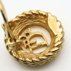 Christian Dior Earrings Logo Metal Gold Plated GP Accessories — view 9