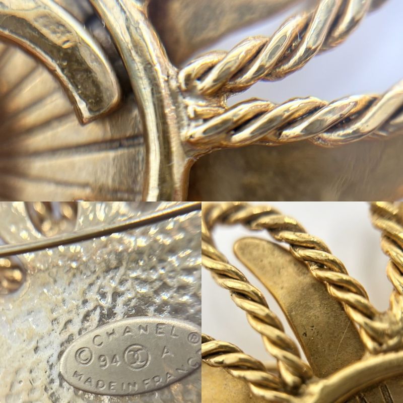 Chanel Brooch Sun Motif Coco Mark Accessories GP 94 — view 7