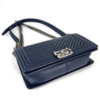 Chanel Shoulder Bag Boy Chain Chevron Crossbody — view 4