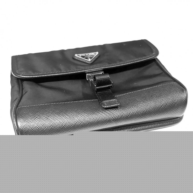 Prada Shoulder Bag Triangle Logo Pochette Crossbody