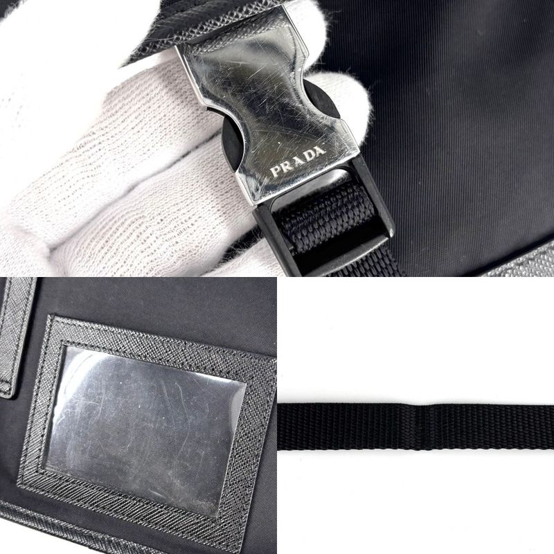 Prada Shoulder Bag Triangle Logo Pochette Crossbody