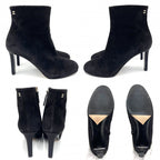 Chanel Boots Side Zip Short Coco Mark Shoes Pin Heel 36 Size — view 2