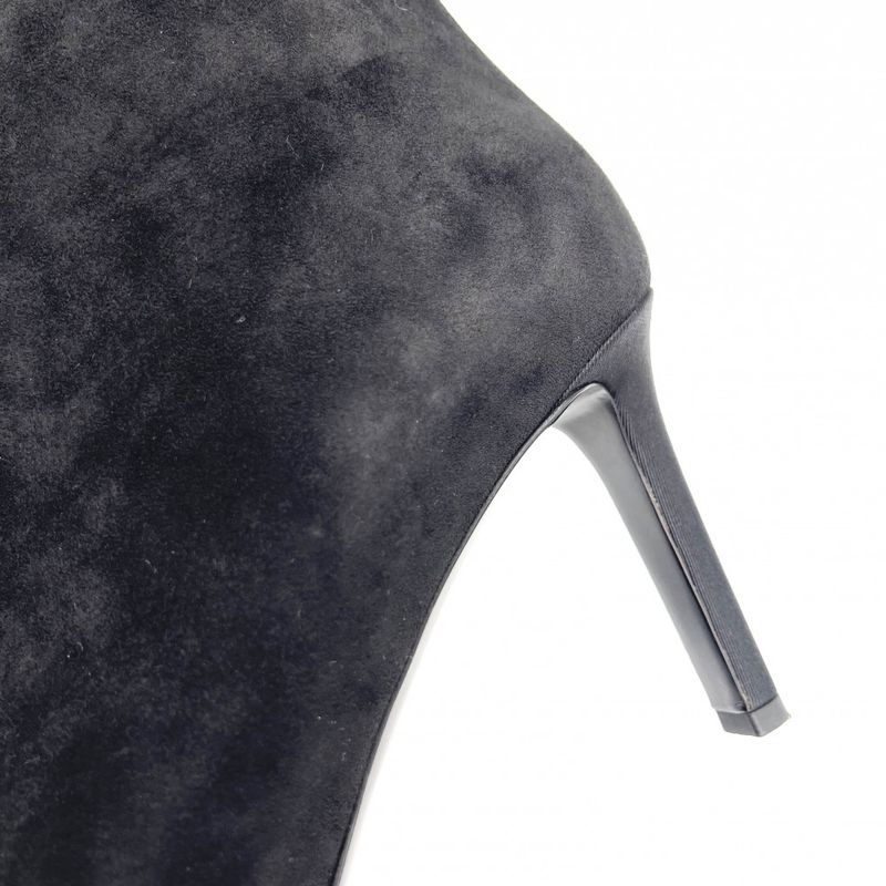 Chanel Boots Side Zip Short Coco Mark Shoes Pin Heel 36 Size — view 5