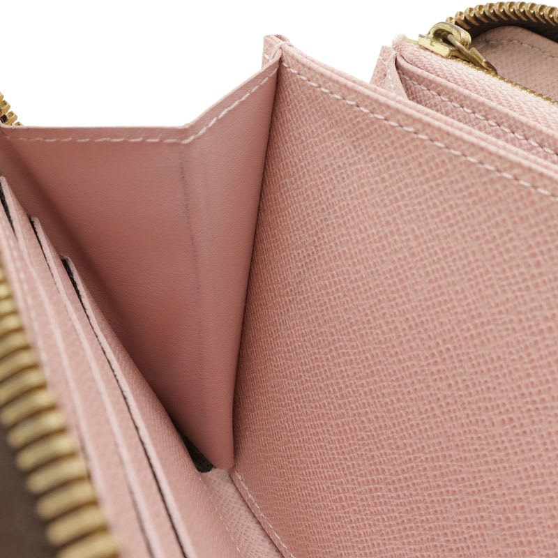 Louis Vuitton Monogram Zippy Wallet Round Zipper Long Rose Ballerine — view 6