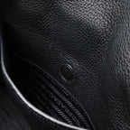 Prada Tote 2-Way Shoulder Bag Leather Nero Black Silver Hardware — view 9