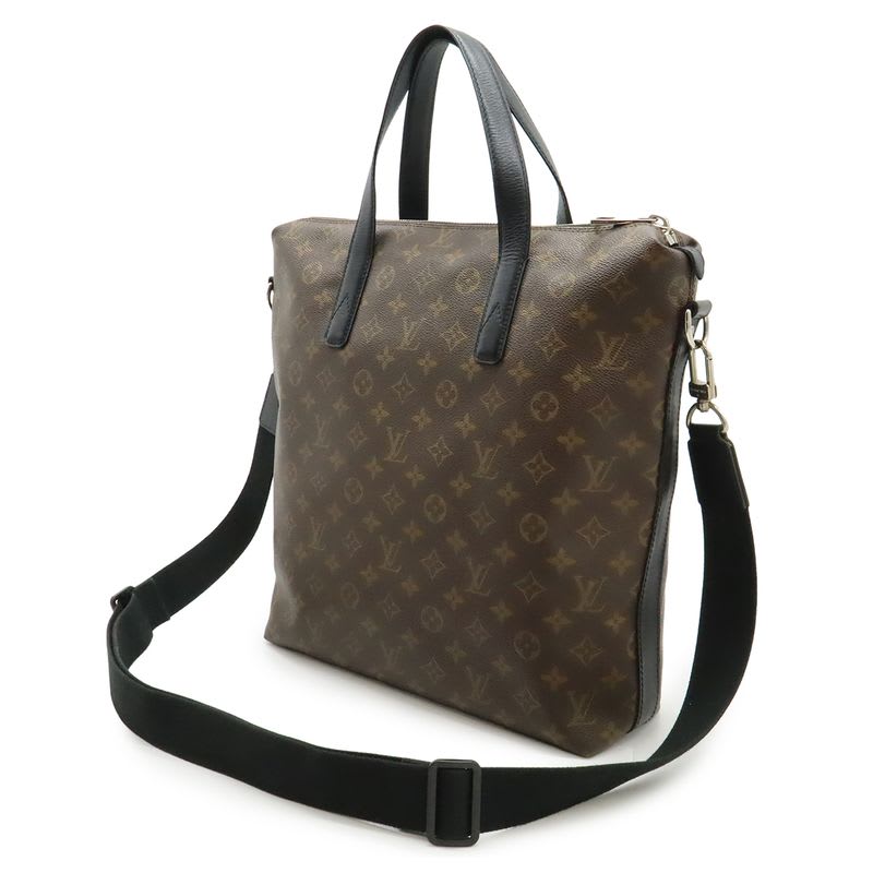 Louis Vuitton Monogram Macassar Kitan Tote Bag 2-Way Shoulder Crossbody