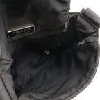 Prada Triangle Logo Shoulder Bag Pochette 2-Way Waist Pouch Body Leather