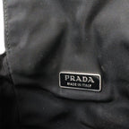 Prada Triangle Logo Shoulder Bag Pochette 2-Way Waist Pouch Body Leather