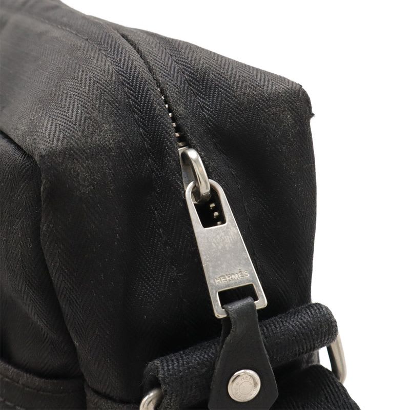 Hermes Acapulco Basas MM Shoulder Bag Messenger Crossbody Nylon Leather — view 6
