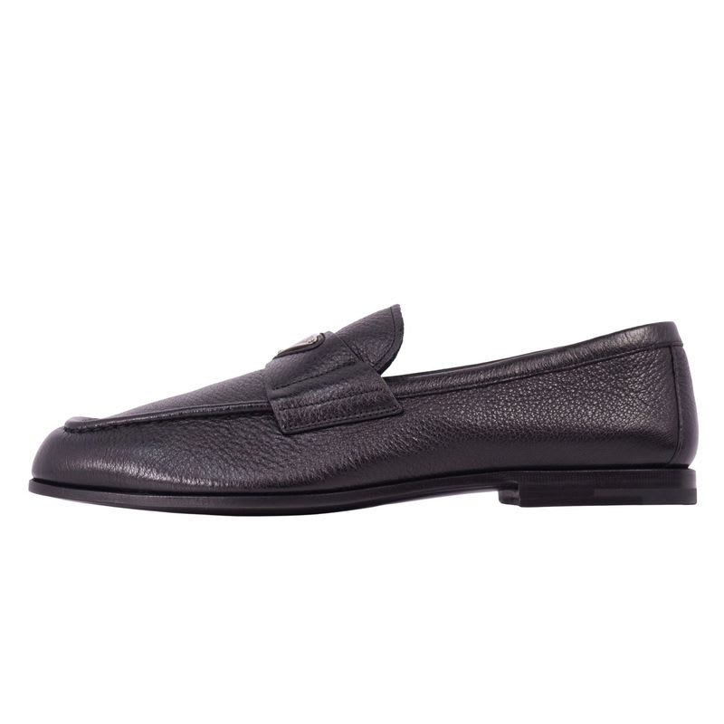 Prada Loafers Moccasins Triangle Logo Leather — view 6