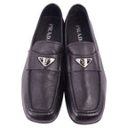Prada Loafers Moccasins Triangle Logo Leather — view 4