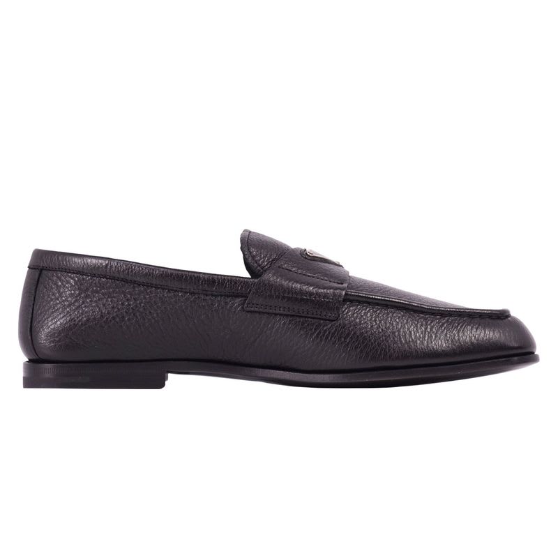 Prada Loafers Moccasins Triangle Logo Leather — view 7