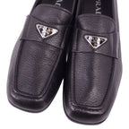 Prada Loafers Moccasins Triangle Logo Leather — view 3