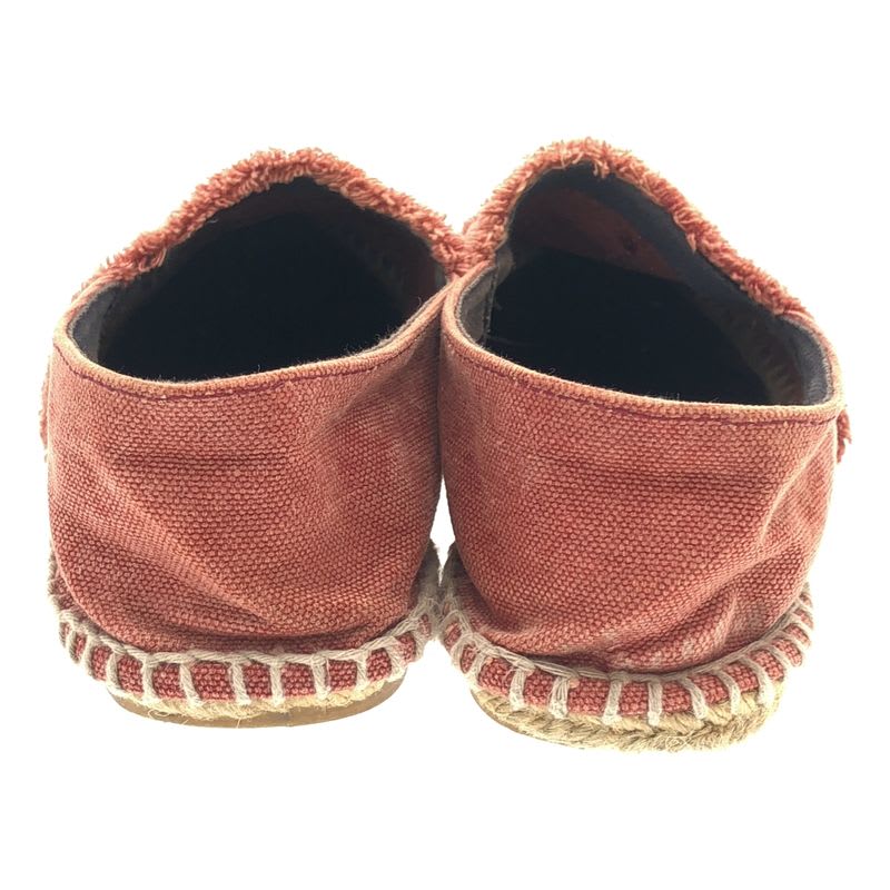 Chanel Coco Mark Espadrille Canvas Slip-on Red 37 — view 3