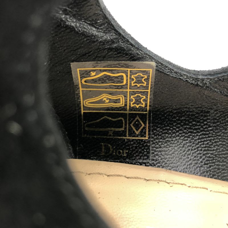Christian Dior Espadrille Wedge Sole Lace Up Boots Black 36 — view 6