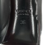 Gucci Knit Socks Heel Ring Boots Black 36 — view 6