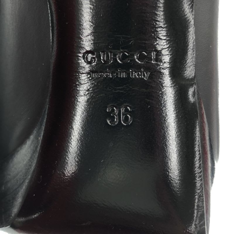 Gucci Knit Socks Heel Ring Boots Black 36 — view 6