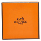 Hermes Enamel Collier de Chien Motif Silver Orange Metal