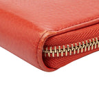 Gucci Soho Round Zipper Long Wallet Red Leather — view 4