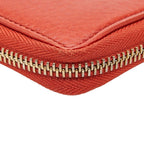 Gucci Soho Round Zipper Long Wallet Red Leather — view 7