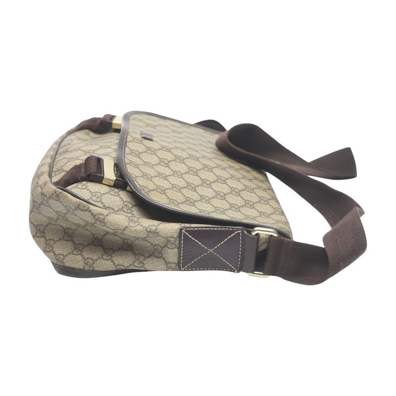 Gucci GG Plus Shoulder Bag Supreme Brown — view 5
