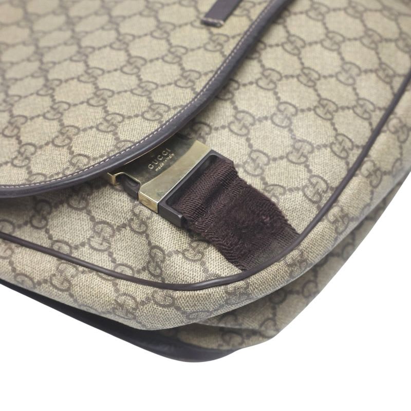 Gucci GG Plus Shoulder Bag Supreme Brown — view 8