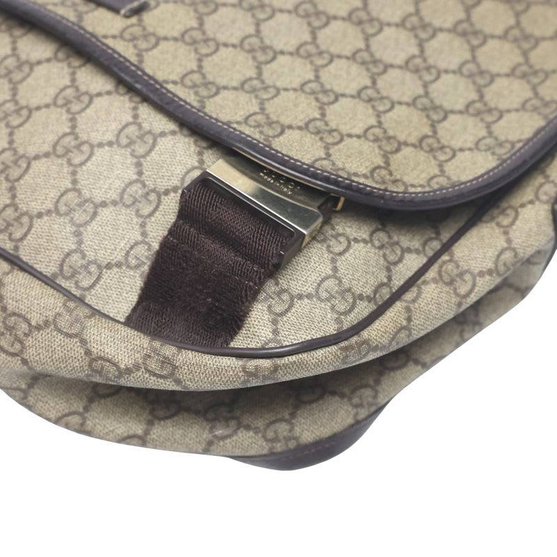 Gucci GG Plus Shoulder Bag Supreme Brown — view 7