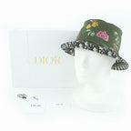 Christian Dior 32 Pfl923 I153 Teddy-d Oblique Reversible Bucket Hat Khaki 56 — view 3