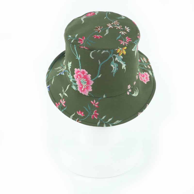 Christian Dior 32 Pfl923 I153 Teddy-d Oblique Reversible Bucket Hat Khaki 56 — view 6